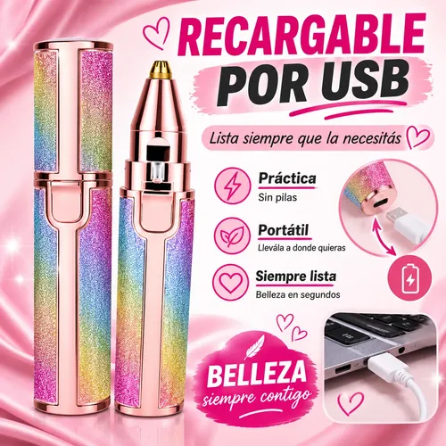 Depiladora Eléctrica Mujer 2 En 1 Facial Portátil Recargable