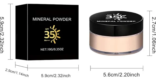 Polvo Mineral Compacto Ionsgako 0,35 Oz, Tono Claro