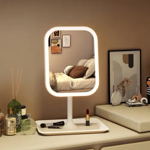 Q A. Espejo De Maquillaje Led Con Luz De Maquillaje Beau M