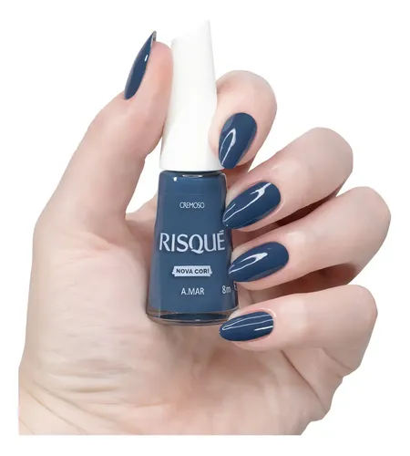 Esmalte de uñas color Risqué Se Solta No Blues LLEGAMOS PARA QUEDARNOS de 8mL de 1 unidades color Amar Cremoso