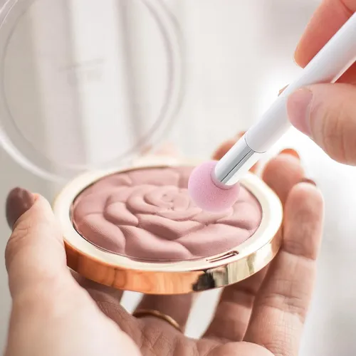 3pcs Esponjas De Maquillaje Nbr Sin Látex En Forma De Cabeza