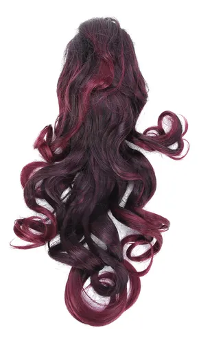 Extensiones De Cabello, Peluca, Larga Y Rizada, Con Pinza