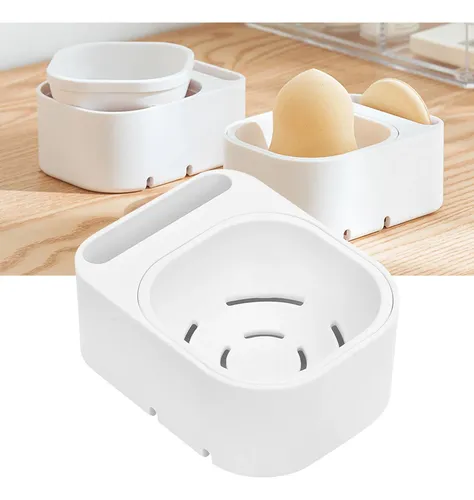 Esponja De Maquillaje, Soporte Para Secar Esponjas, Con Tapa