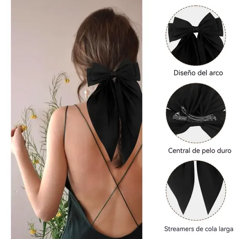 3 Lazos For El Pelo, Grandes Y Elegantes, Accesorios For Qd