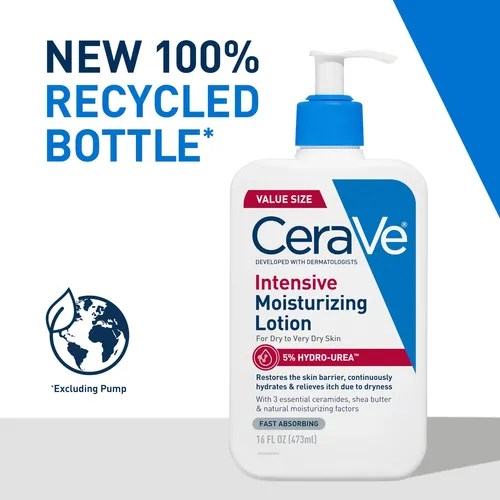 Loción Hidratante Intensiva Cerave, 16 Oz, No Grasosa