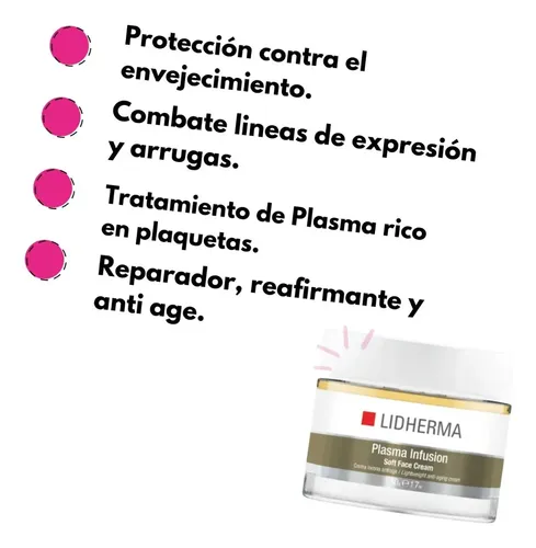 Plasma Infusión Soft Cream Antiage Hidratante Lidherma 50g