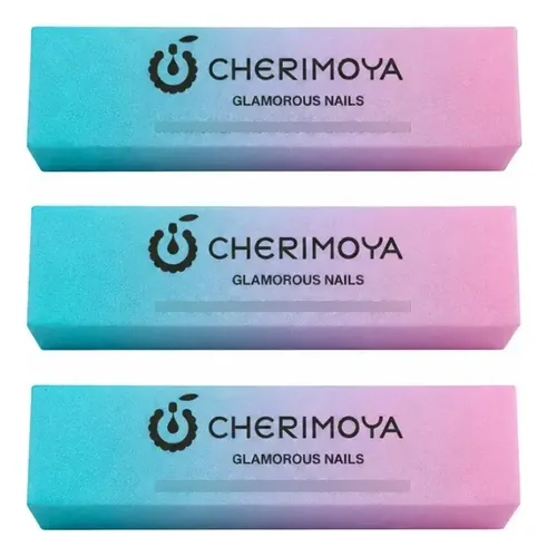 Lima Bloque Pulidor De Uñas Cherimoya 3 Unidades