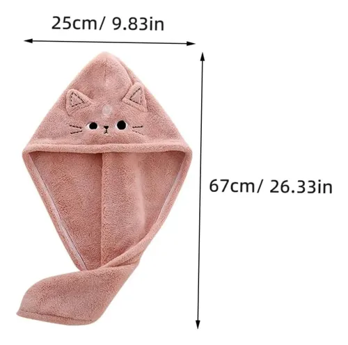 Gorro De Ducha Para Cabello Seco, Toalla De Baño De Salón