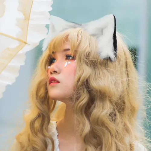 1 Par De Pinzas De Pelo Cosplay Con Orejas De Animal De Pelu
