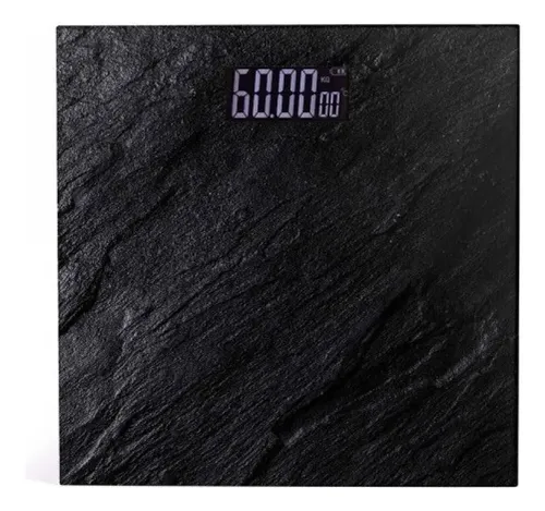 Balanza De Baño Báscula Digital Led Hasta 180kg Color Negro