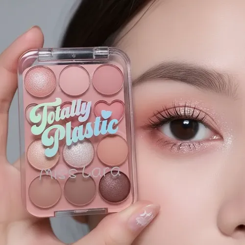 Paleta Sombras X 12 Colores Tonos Nude Brillosos Mate Asian