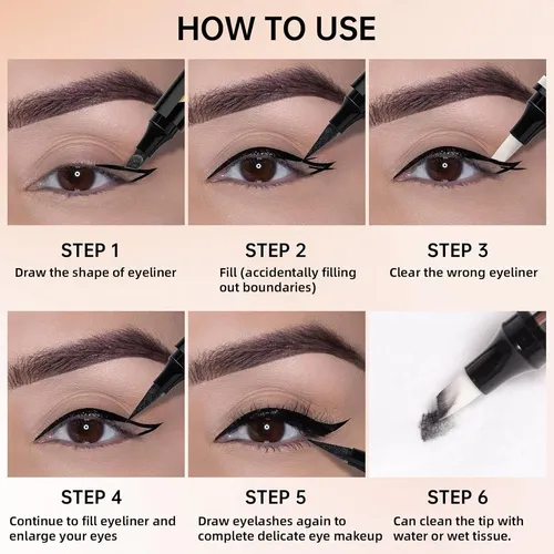 Conjunto De Delineador De Ojos Alado Y Removedor De