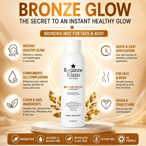 Spray Bronceador Roxanne Rizzo Bronze Glow 177 Ml Pack X3