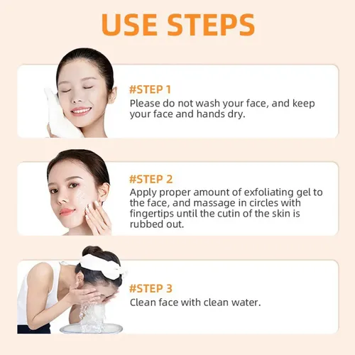 Exfoliante Corporal, Crema, Gel Para Citas, Exfoliante Facia Orange