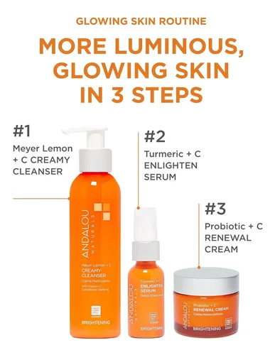 Sérum Andalou Naturals Con Cúrcuma Y Vitamina C, 1.1 Onzas L