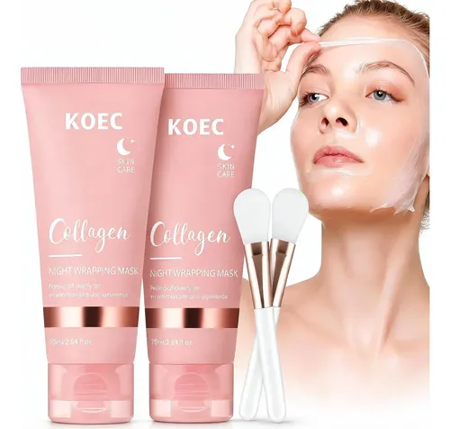 X2 Mascarilla Facial Coreana Colágeno Velo Antiage 75 Ml