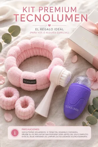 Set Skincare Kit Completo Cepillo  Vincha Masajeador Hielo