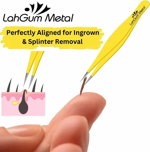 Pinza Fina Punta Precisa Para Cejas Y Pelos Encarnados