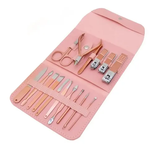 X16 Piezas Manicuria Cuticulas Repujador Lima Pinza Manos