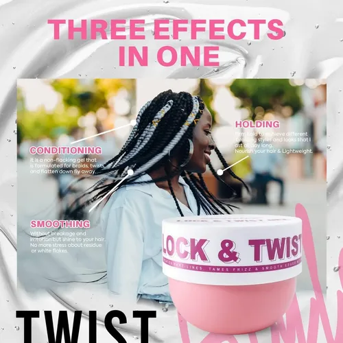 Gel Para Trenzas Immetee 200 G Rosa