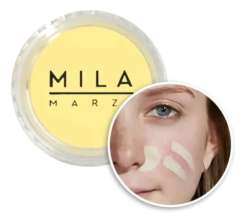 Tonalizador Corrector De Ojeras Alta Cobertura Mila Marzi Tono 2000p-06 Amarillo