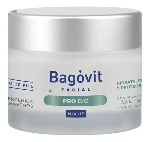 Crema Facial Bagóvit Pro Bio Noche Regeneradora Celular 55 G