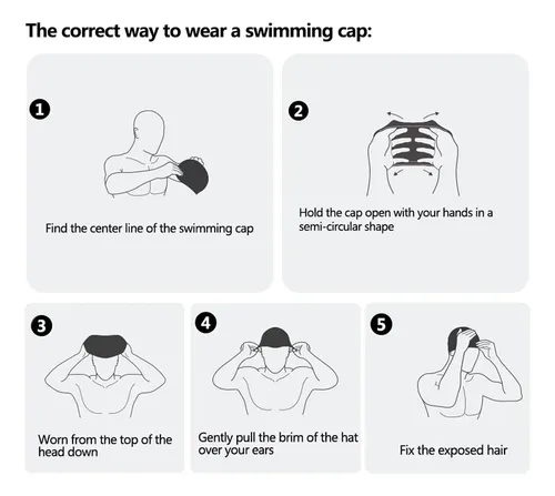Gorro De Natación De Silicona Whale Impermeable, Antidesliza