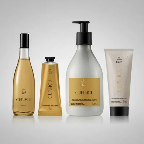 Kit Natura Ekos Cupuacu Frescor Crema Cuerpo Manos Exfoliant