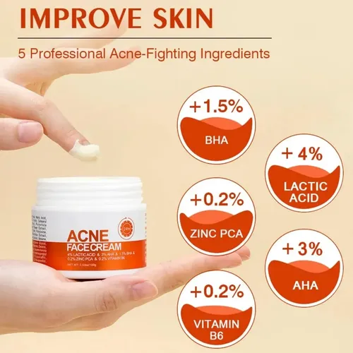 Crema Facial Antiacné Con Ácido Salicílico