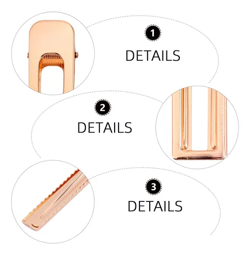 ..50pcs Clips De Pelo Metálicos Para Hacer Epoxy..