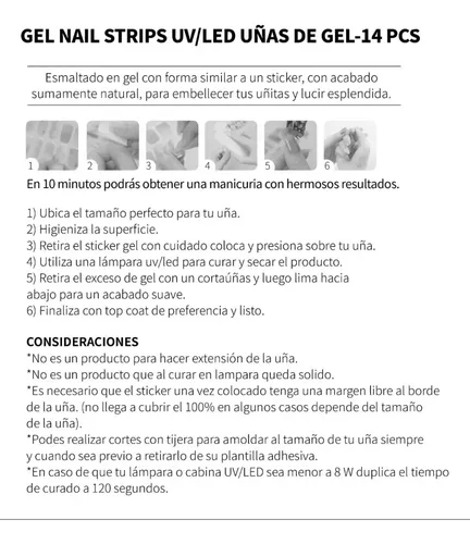 Sticker Gel Strips Cherimoya No Extension Cura C Cabina Fc N