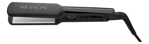 Plancha De Pelo Revlon 220° Placas 4.5 Cm. Recubrimiento Titanio – Negra