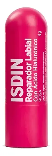 Balsamo Reparador Labial Stick Rosa Con Ácido Hialurónico 4g Isdin