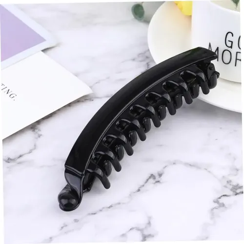 10 Clips De Pelo De Banana Con Dientes Y Resorte