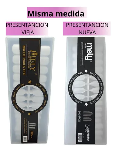 Tips Para Soft Gel Almendra Medianos Transparentes Caja X300