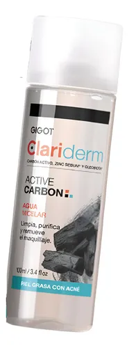Gigot Clariderm Active Carbon Agua Micelar 100 Ml.
