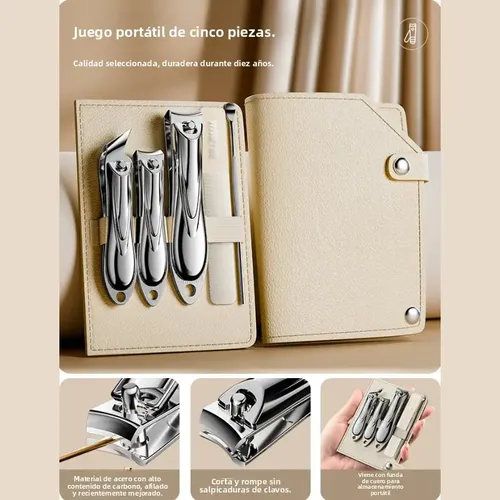 Set De 5 Cortaúñas Antisalpicaduras Y Limpiador De Oídos Type Or Select A Value