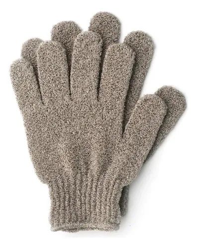 Guantes Exfoliantes Corporales Beige BASICARE Piel Suave Reutilizables