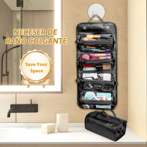 Neceser De Viaje For Mujer, 4 En 1, Impermeable, Plegable, [