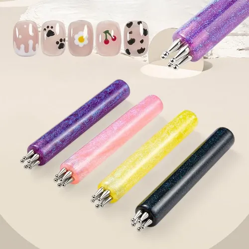 5 Petal Flower Nail Dotting Pen, Dotting Tool For Nail Art,