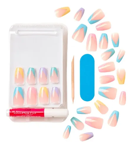 Uñas Postizas Bliss | Kiss Voguish Fantasy Glue-on Nails