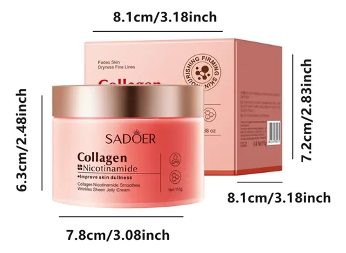 Crema Facial Sadoer Colágeno Nicotinamida 110 G