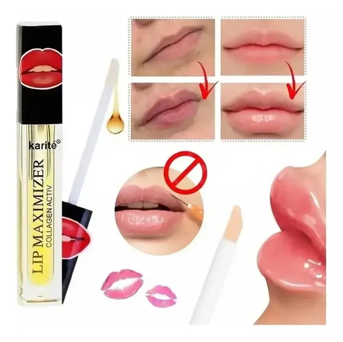 Labial Con Colageno Agranda Labios.da Un Pequeño Brillo X6