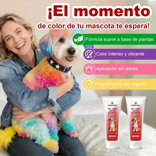 Tinte Rojo Para Perros – Semi-permanente Suave – 100ml