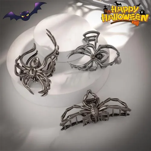 Clips De Garra Para El Cabello 3pcs Ruimo Negro Gun
