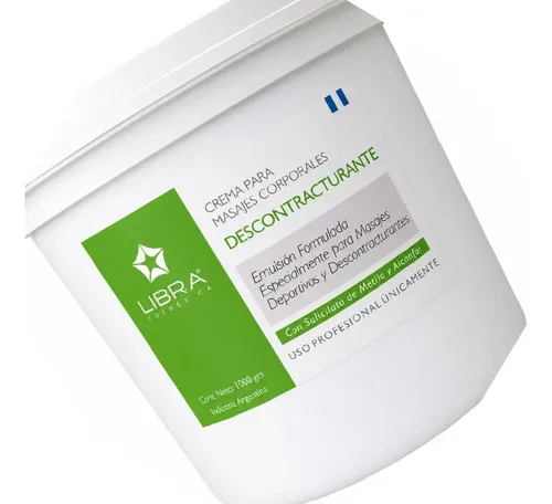 Crema Masajes Descontracturantes 5kg Libra Cosmetica