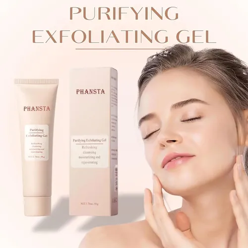 Gel Exfoliante Purificador, Limpiador Facial Suave, 2 Unidad