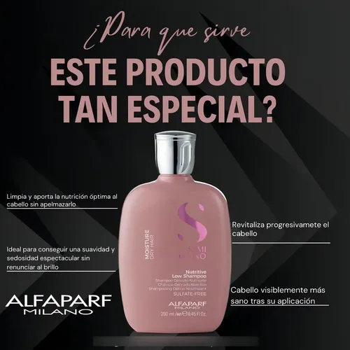 Shampoo Neutro Hidratante Alfaparf Semi Lino Moisture 250ml