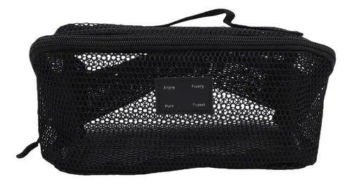 Neceser De Viaje, Malla, Maquillaje, Gran Capacidad, Abierto