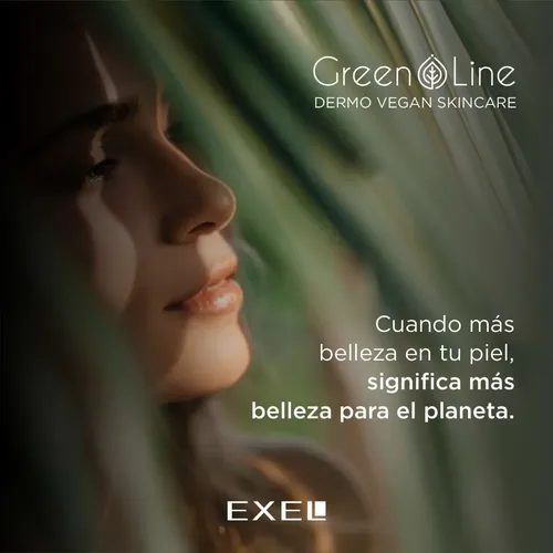 Serum Reforzador Acido Hialuronico Green Line Exel Vegano Tipo De Piel Sencible